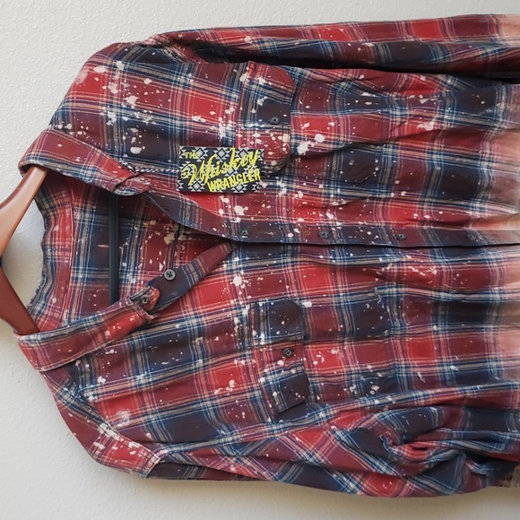NWT The Whiskey Wrangler women's button up flannel size 2X - Picture 2 of 10